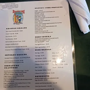 Breakfast Menu
