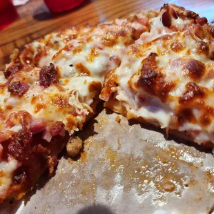 Small meat pizza.. yes..get it.
