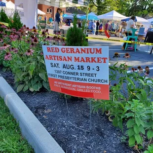 Sign at the entrance explaining what was inside