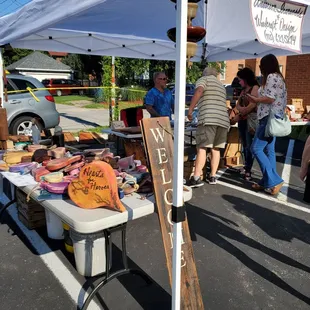 Lots of handmade booths