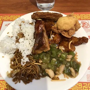 Some food from buffet