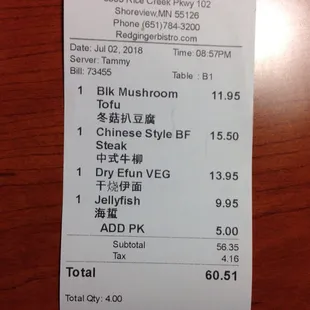 PK is pork knuckles.