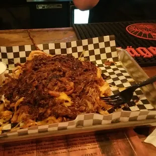 BBQ brisket fries...so good