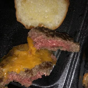 Waited an hour and half in the restaurant/bar for this burger