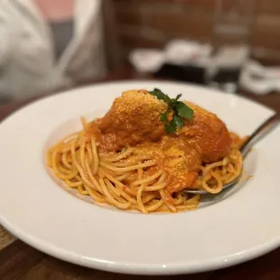 Spaghetti Meatballs