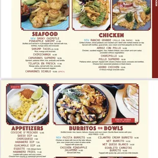 New menu 2022