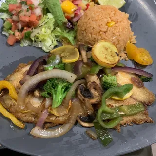 Tilapia en Fresca Mango Salsa