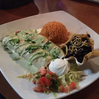 Cilantro Cream Enchiladas