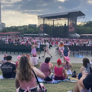 View of stage from lawn