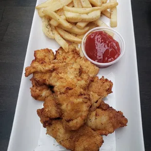 Chicken Tenders with Fries.