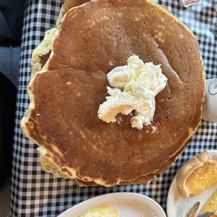 OMG best pancake combination, ever nice and fluffy and very hot