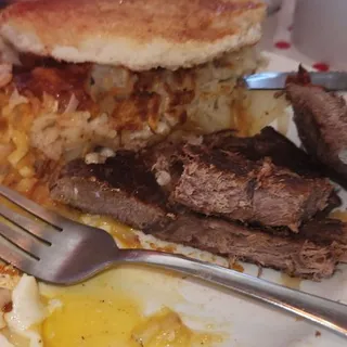 Steak and 3 Eggs