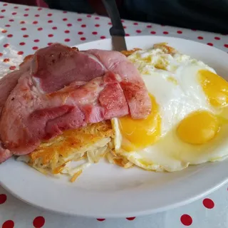 Diced Ham and Eggs Combo