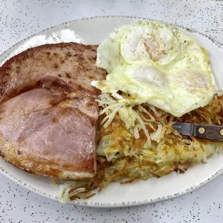 Country Style Ham and 3 Eggs