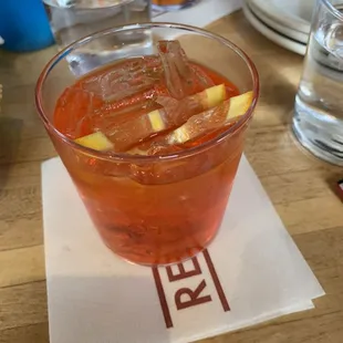 Just a spritz cocktail
