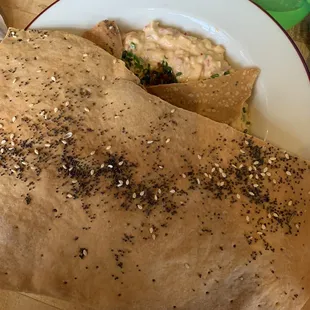 Pimento cheese and crackers from blue dog bakery