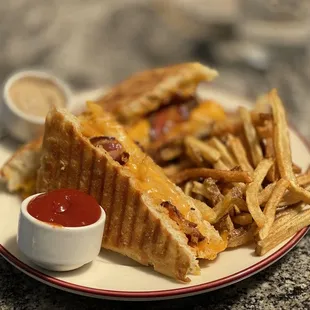 Grilled cheese with bacon