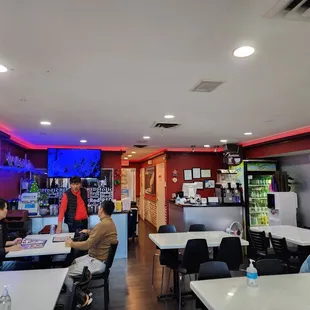 Inside restaurant