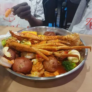 Crab boil from Red Hook