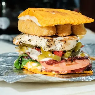 a grilled chicken sandwich