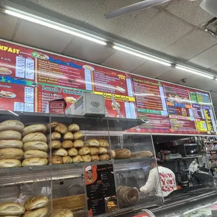 interior, bagels
