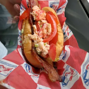 What makes a lobster roll better? Bacon!