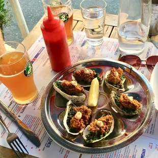 Fried Oyster Roll Sandwich