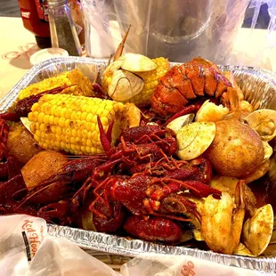 Sunday&apos;s special addition of crawfish