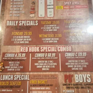 pizza, menu