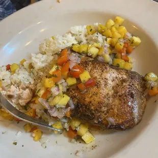 Caribbean Jerk Salmon plate