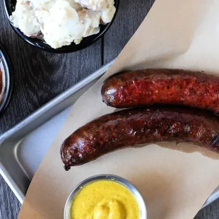 Syracuse Sausage. 2 links of sausage and Two Sides.