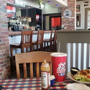 Having a great time with my wife.