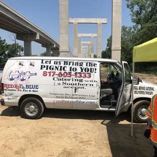 Delivering the food, drinks, and dessert for 150 employees for a Safety BBQ. THANK YOU SHELBY !!!