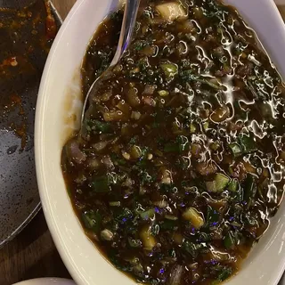 VEGETABLE COINS IN MANCHURIAN SAUCE