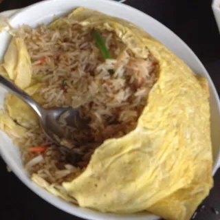 EGG WRAPPED FRIED RICE