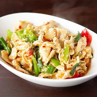 a bowl of food