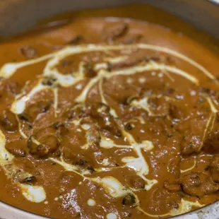 a pan of food