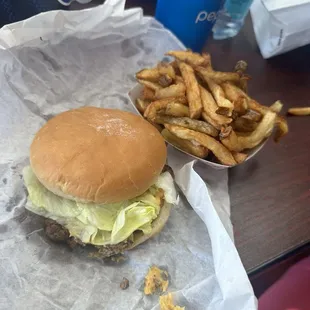 RHR Cheeseburger and Fries