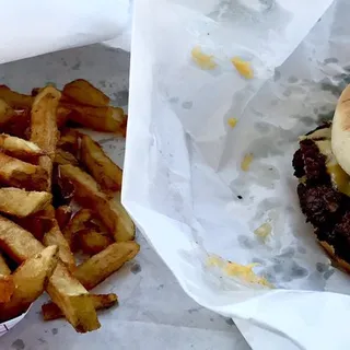 RHR Double Cheeseburger and Fries