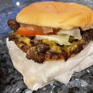 Double cheese burger