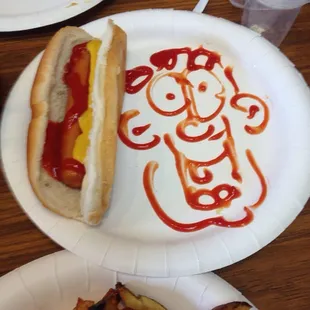 My preschooler was in a bad mood when we got there. The cook made him a special surprise and cheered him up!