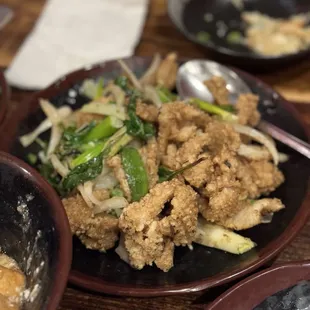 Salt and pepper cuttlefish