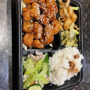 Teriyaki salmon lunch special