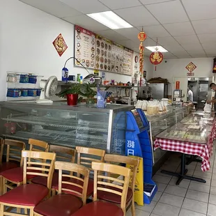 the interior of a restaurant