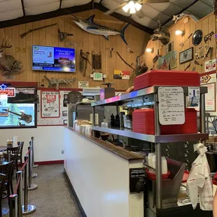 the interior of a restaurant