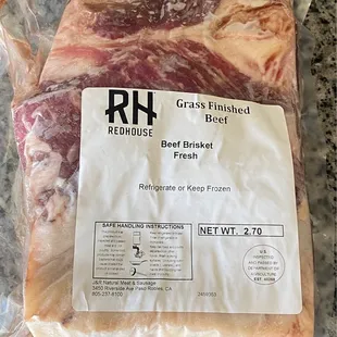 Each box is a surprise!! When my son saw this lil guy he was excited never had Dry aged brisket he&apos;s got plans for this!!