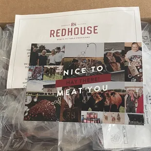 Hehe &quot;Nice To Meat You&quot; ;) I love it!!The most amazing sweet owners here! Beautiful Ranch!