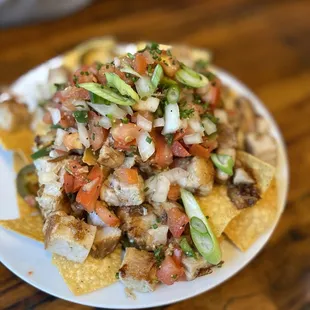 Pork Belly &amp; Kimchi Nachos