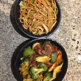 Szechwan Beef and noodles. Togo