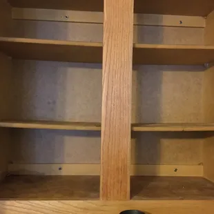 Stained drawers, I guess 18 mos of living there I caused years of damage.